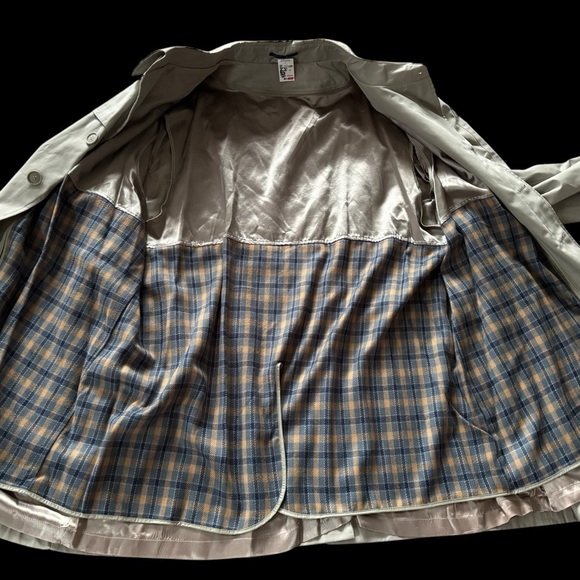 Vintage Towncraft Jacket Tan/beige Button Front Flannel Lined Men Sz 56 BR NWT - Picture 4 of 7